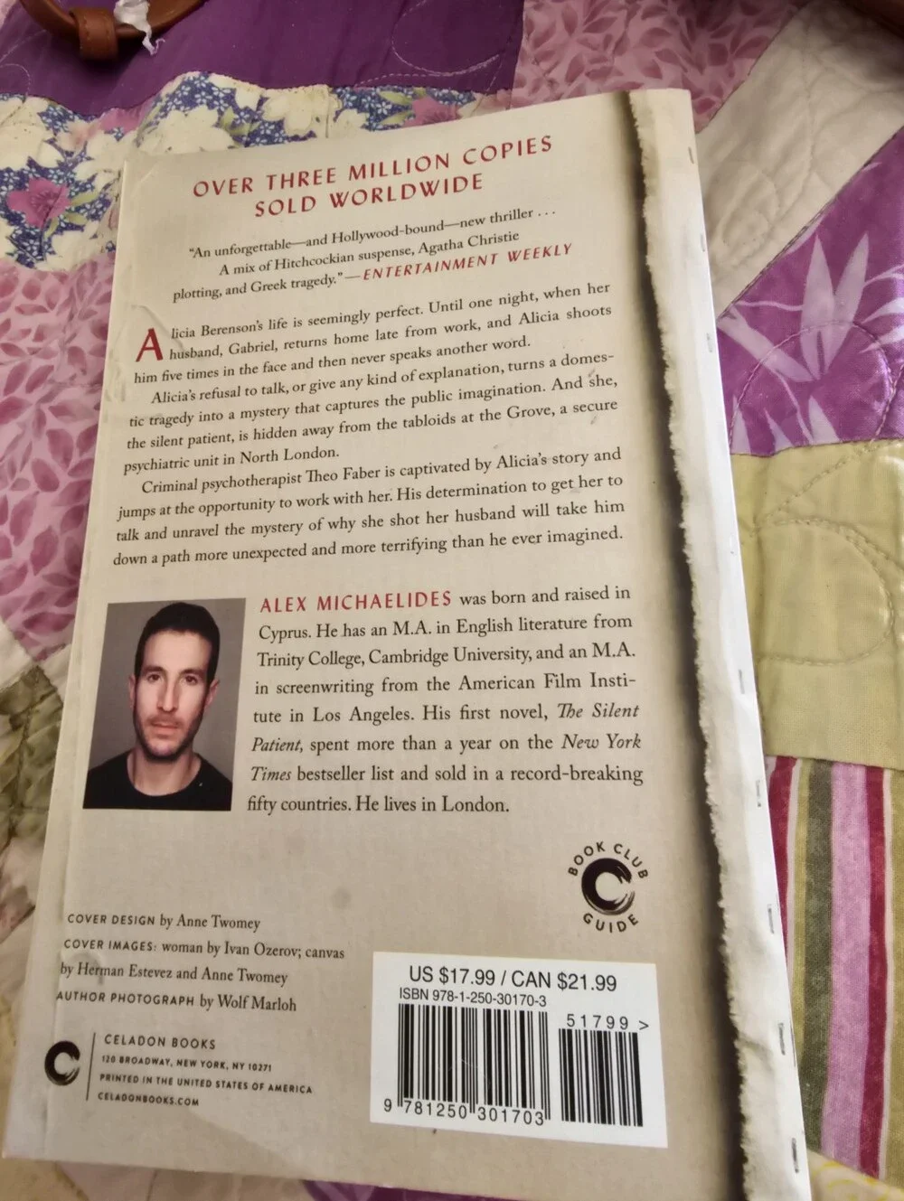 The Silent Patient - Red and Cream Paperback Book